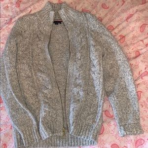 Tommy Hilfiger Zip Up Knit Sweater